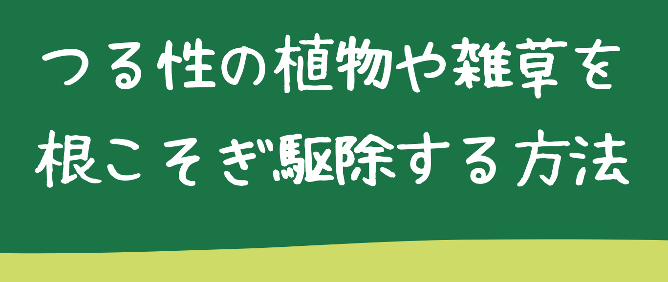 つる性の植物を根こそぎ駆除する方法