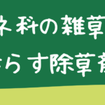 イネ科の雑草を枯らす除草剤